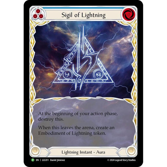 Image for Sigil of Lightning (Extended Art) - LGS311 (LGS311) (PR) - Flesh and Blood TCG