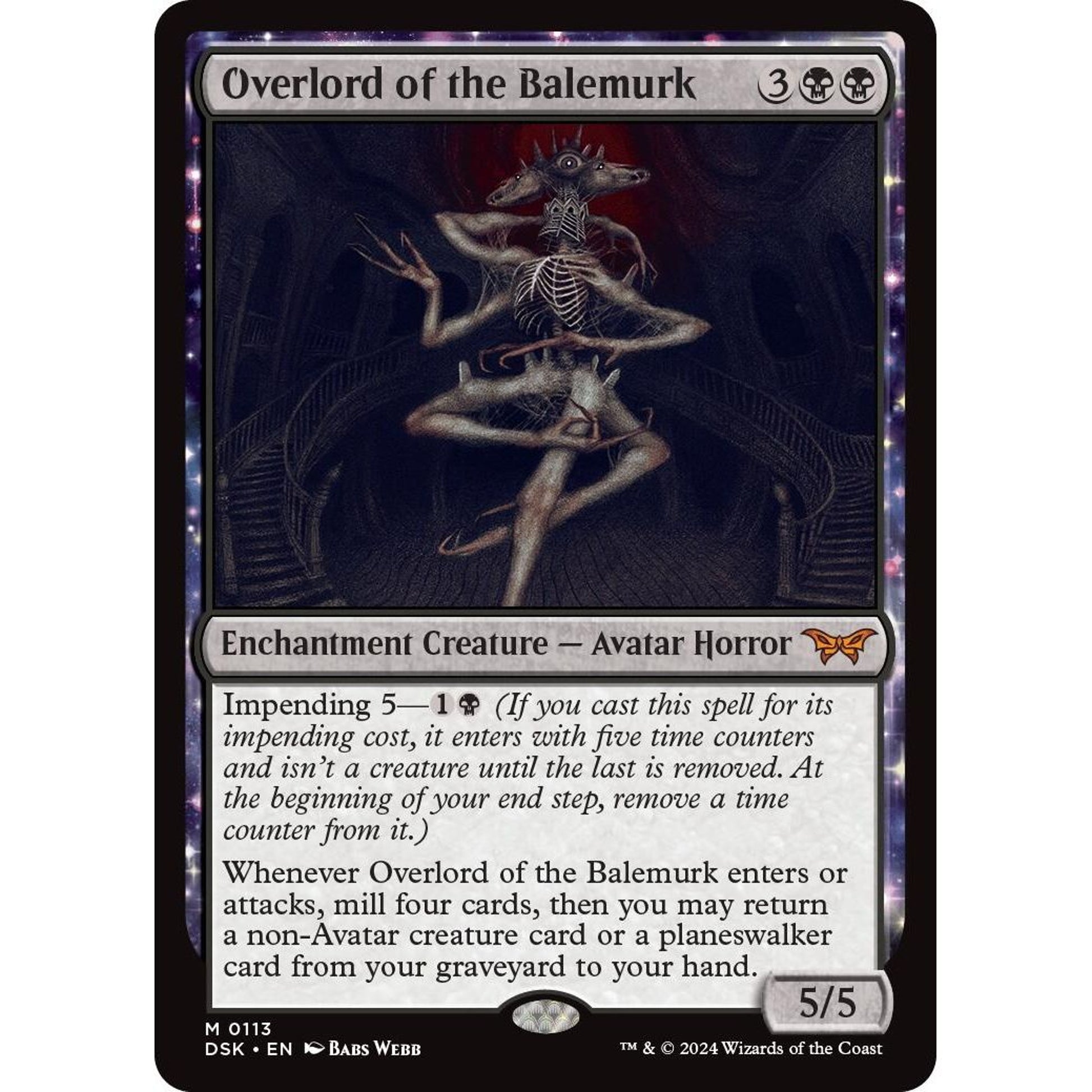 Image for Overlord of the Balemurk (113) (DSK) - Magic: The Gathering