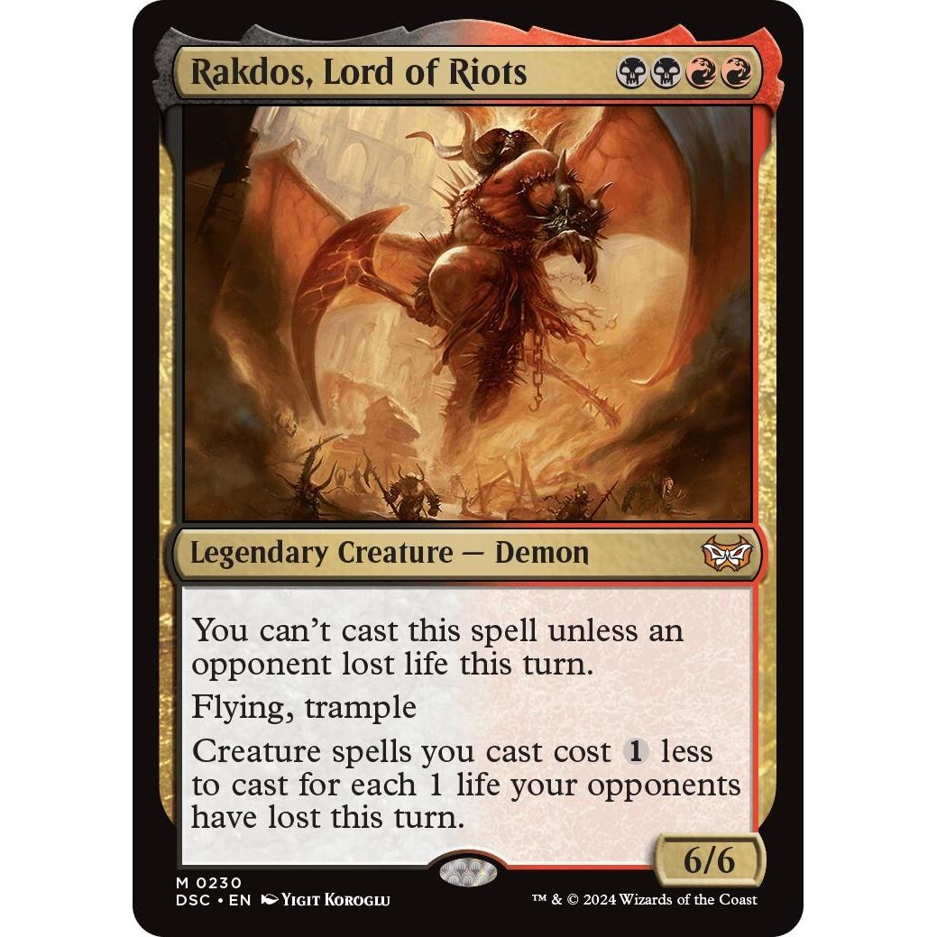 Image for Rakdos, Lord of Riots (230) (DSC) - Magic: The Gathering