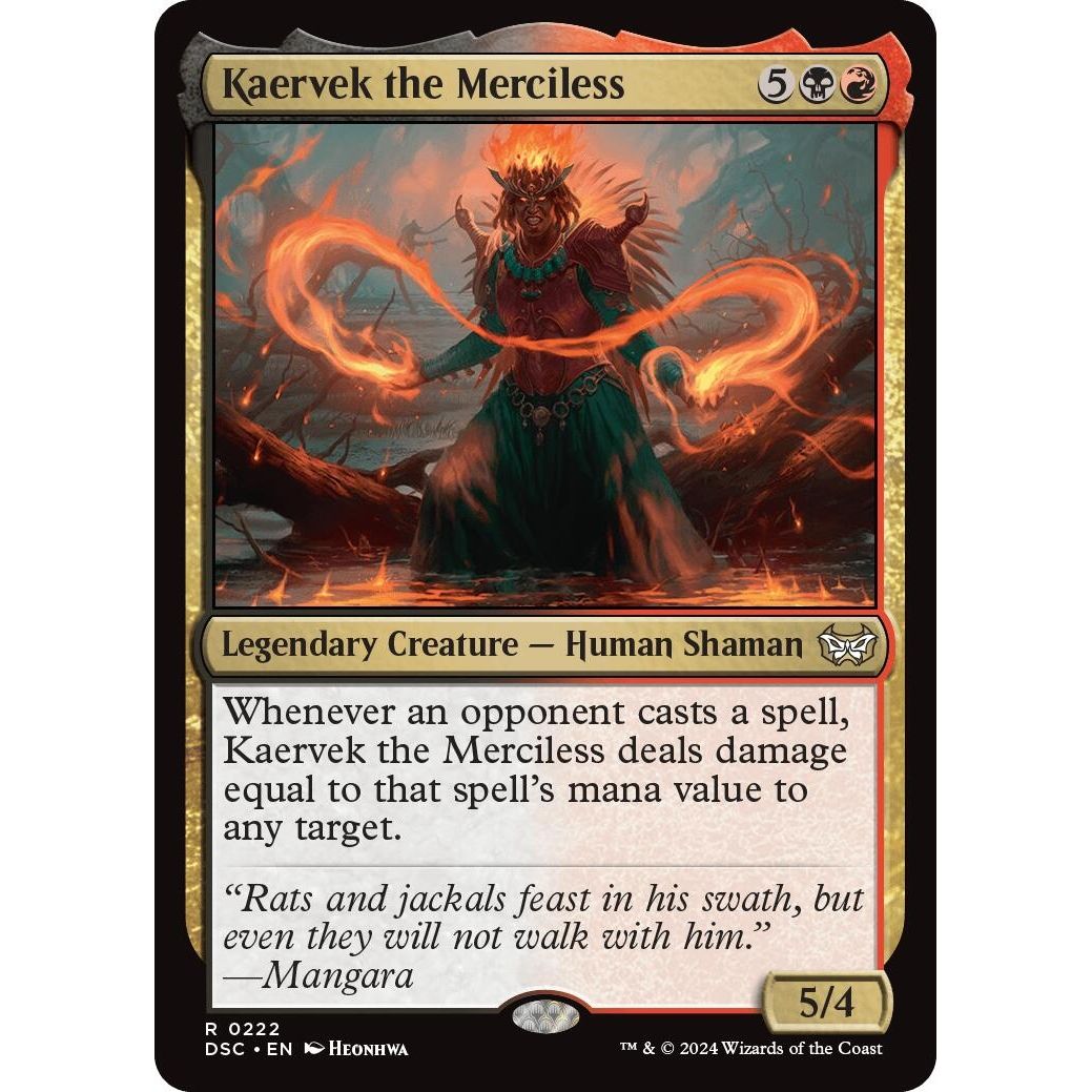 Image for Kaervek the Merciless (222) (DSC) - Magic: The Gathering