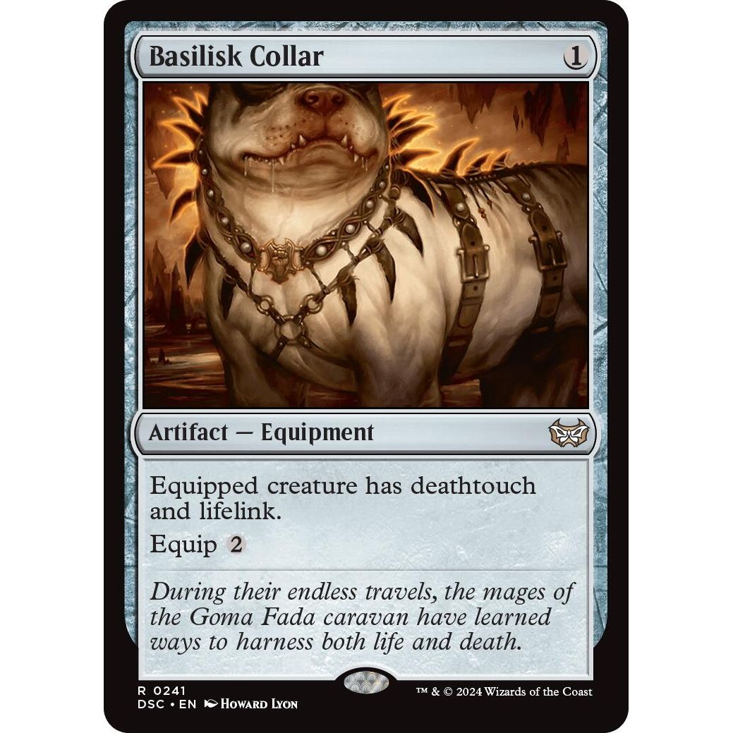 Image for Basilisk Collar (241) (DSC) - Magic: The Gathering