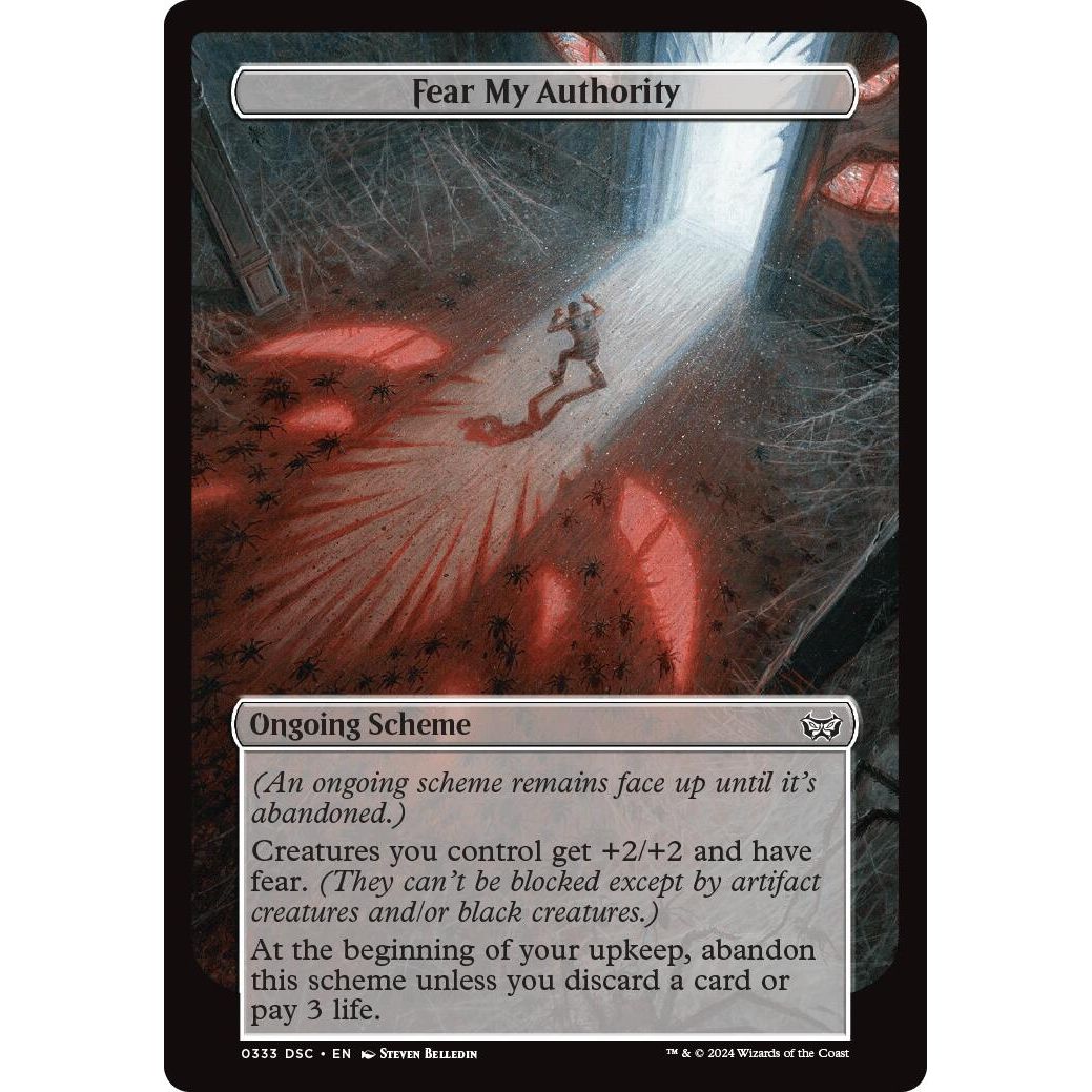 Image for Fear My Authority (Full Art) (333) (A:DSC) - Magic: The Gathering