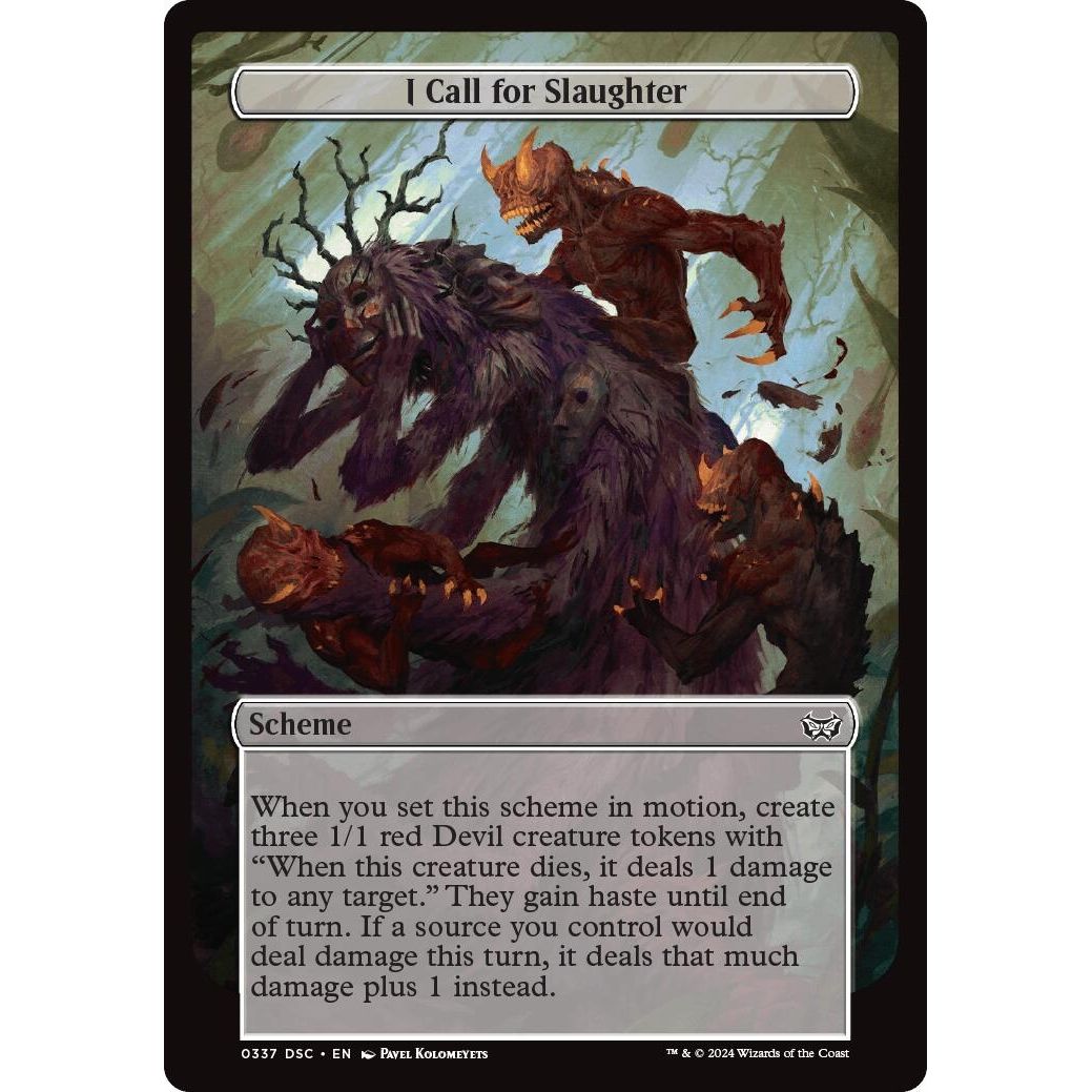 Image for I Call for Slaughter (Full Art) (337) (A:DSC) - Magic: The Gathering