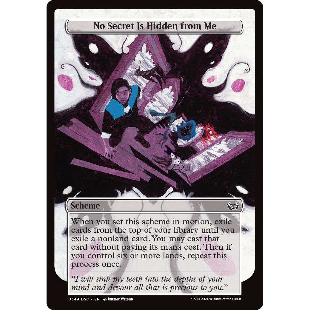 Image for No Secret Is Hidden from Me (Full Art) (349) (A:DSC) - Magic: The Gathering