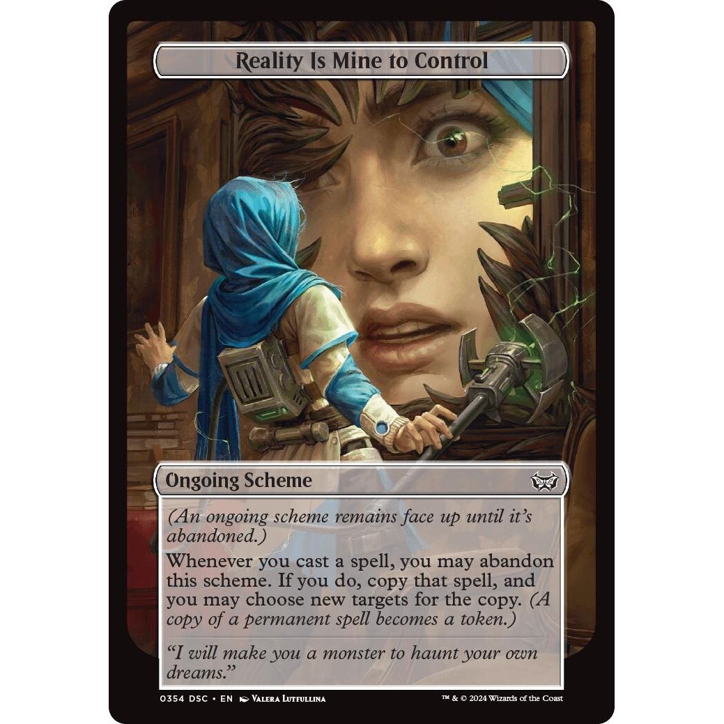 Image for Reality Is Mine to Control (Full Art) (354) (A:DSC) - Magic: The Gathering