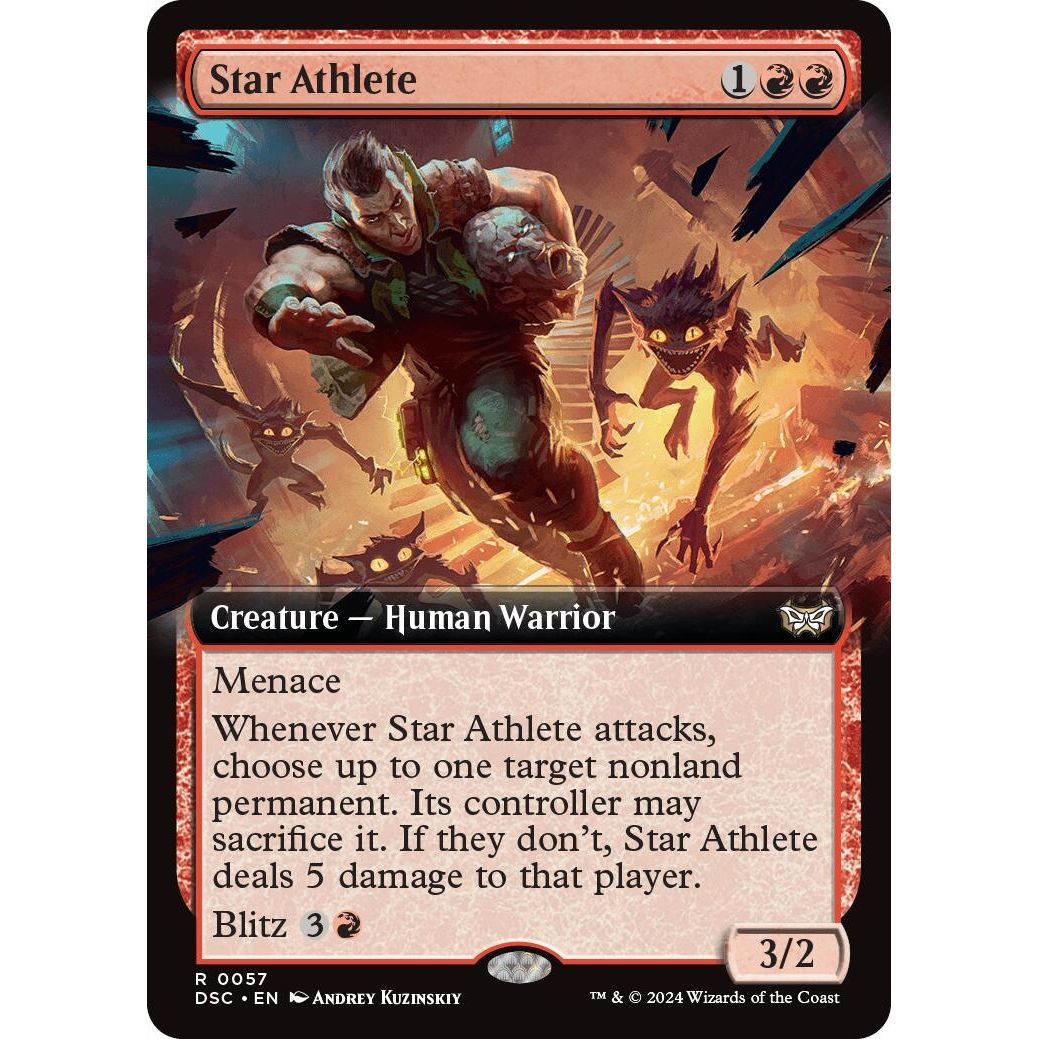 Image for Star Athlete (Extended Art) (57) (DSC) - Magic: The Gathering