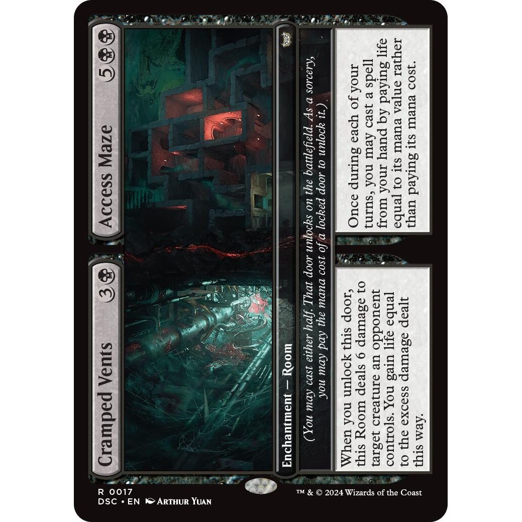 Image for Cramped Vents // Access Maze (17) (DSC) - Magic: The Gathering