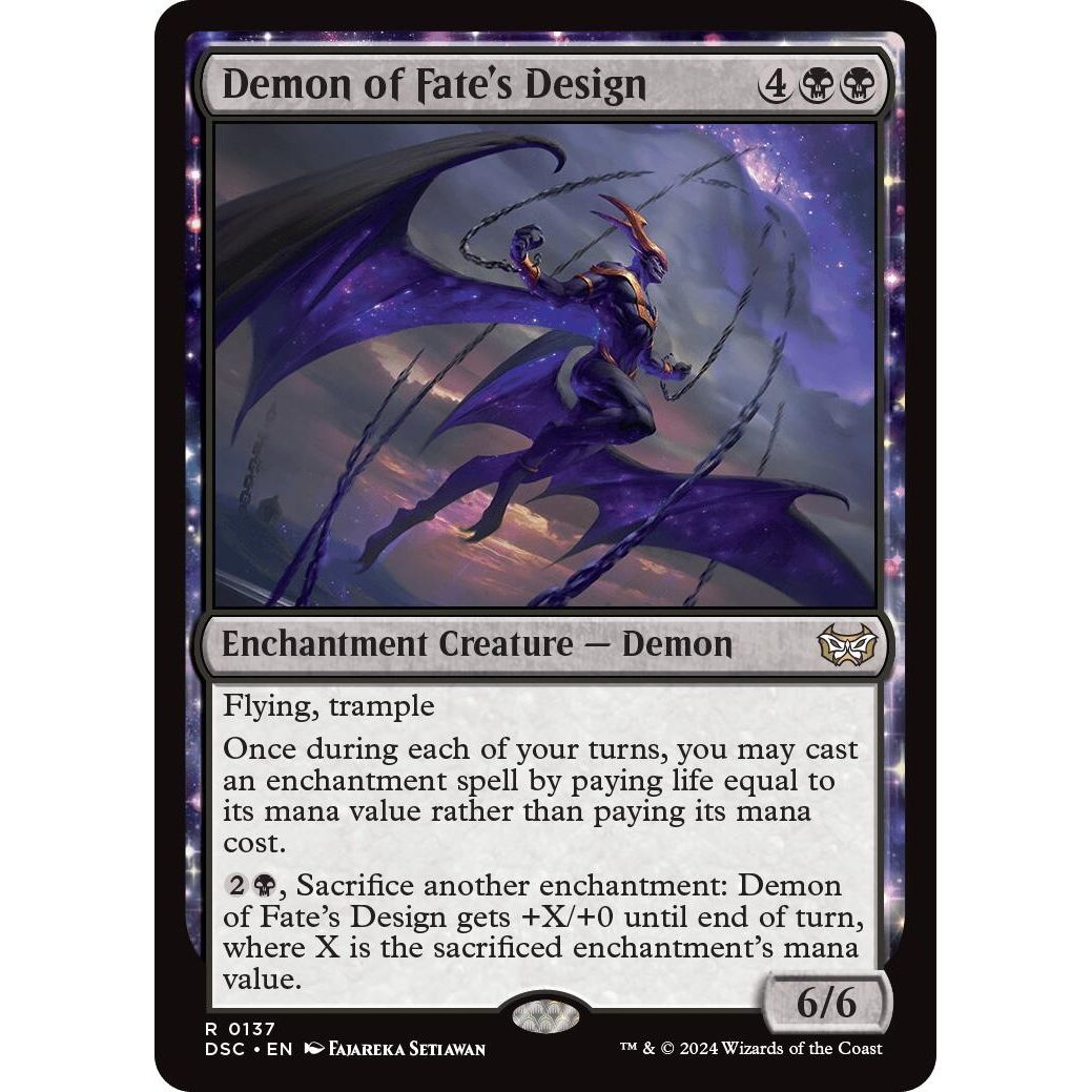 Image for Demon of Fate's Design (137) (DSC) - Magic: The Gathering
