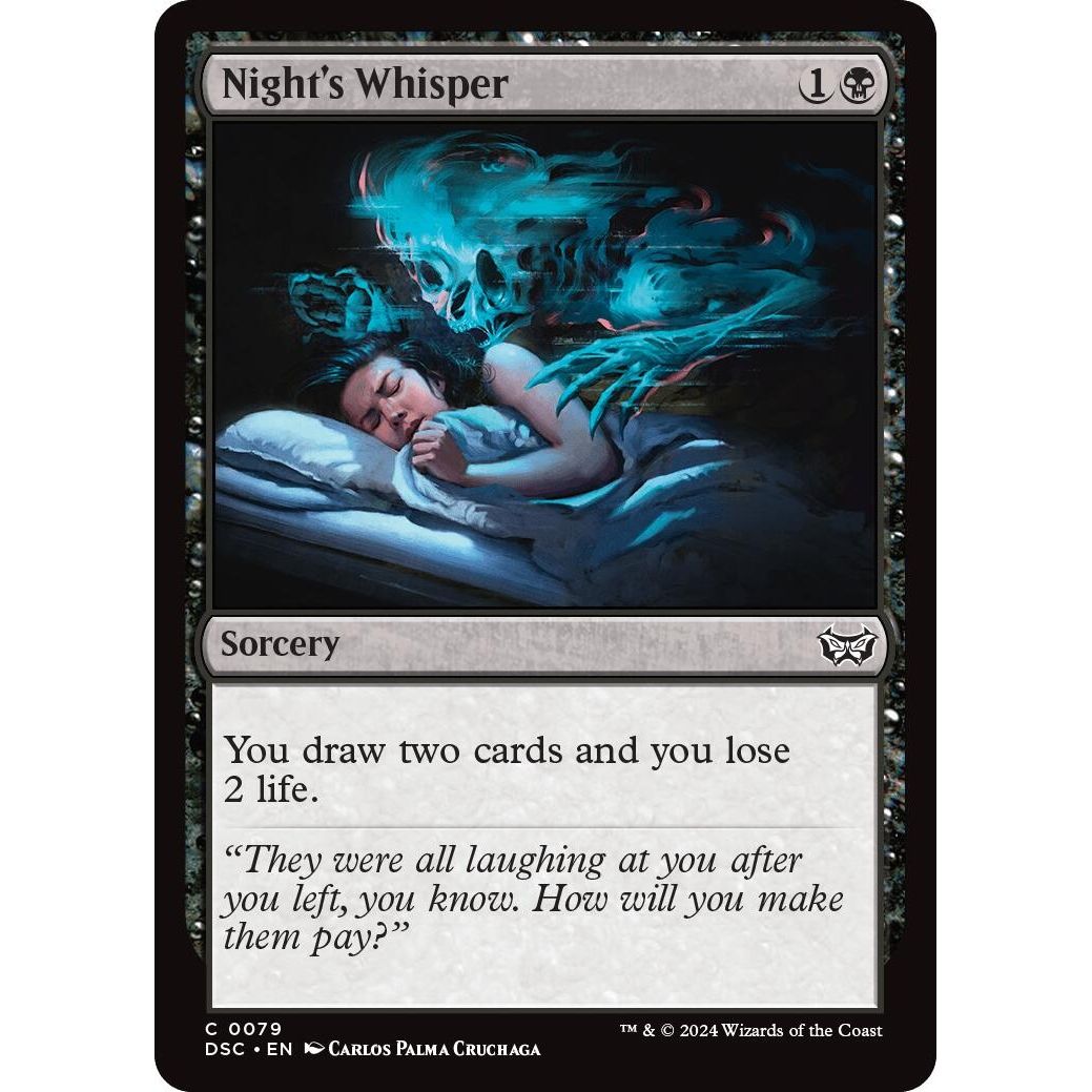 Image for Night's Whisper (79) (DSC) - Magic: The Gathering