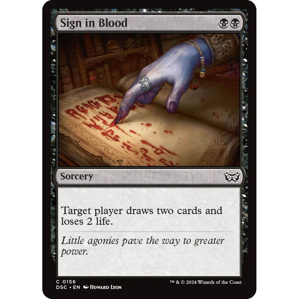 Image for Sign in Blood (156) (DSC) - Magic: The Gathering