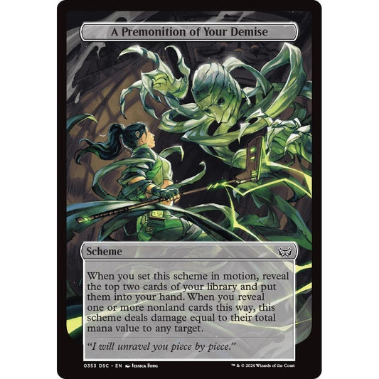 Image for A Premonition of Your Demise (Full Art) (353) (A:DSC) - Magic: The Gathering