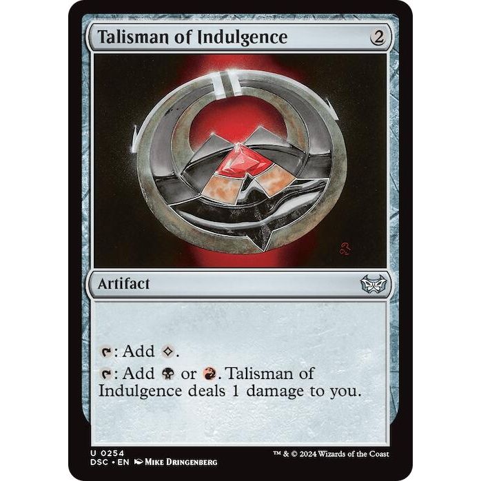 Image for Talisman of Indulgence (254) (DSC) - Magic: The Gathering