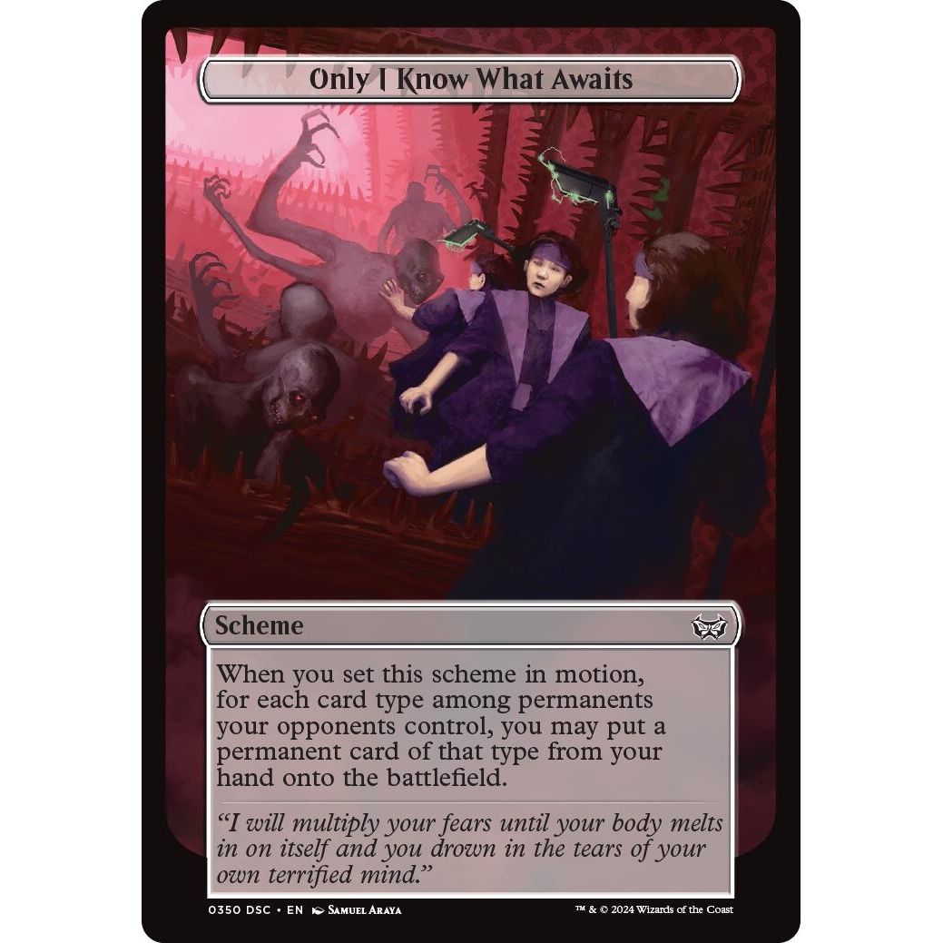 Image for Only I Know What Awaits (Full Art) (350) (A:DSC) - Magic: The Gathering