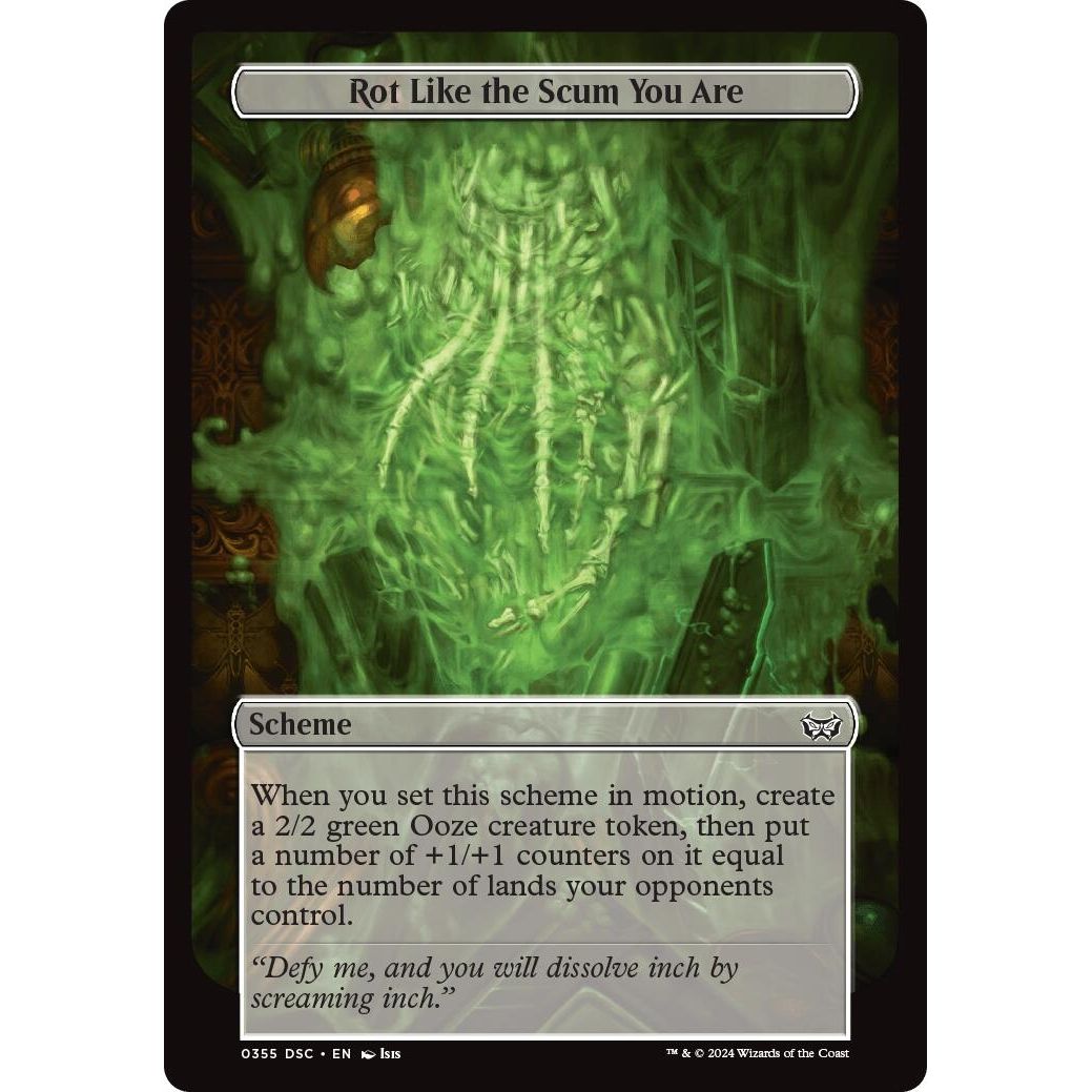 Image for Rot Like the Scum You Are (Full Art) (355) (A:DSC) - Magic: The Gathering