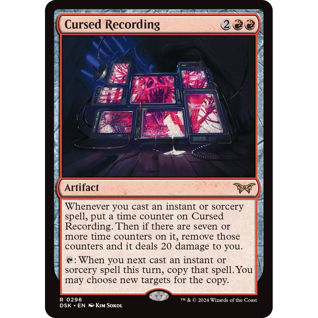 Image for Cursed Recording (0296) (296) (DSK) - Magic: The Gathering