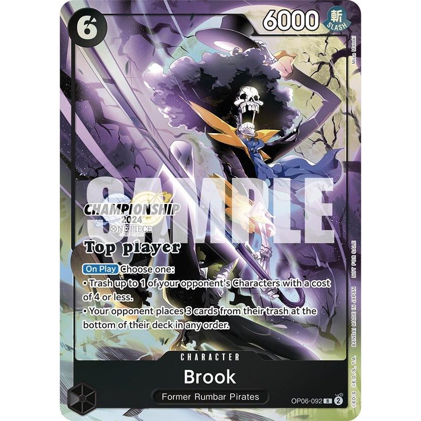 Image for Brook (Championship 2024 Top Player Pack) (OP06-092) (OP-PR) - One Piece Card Game