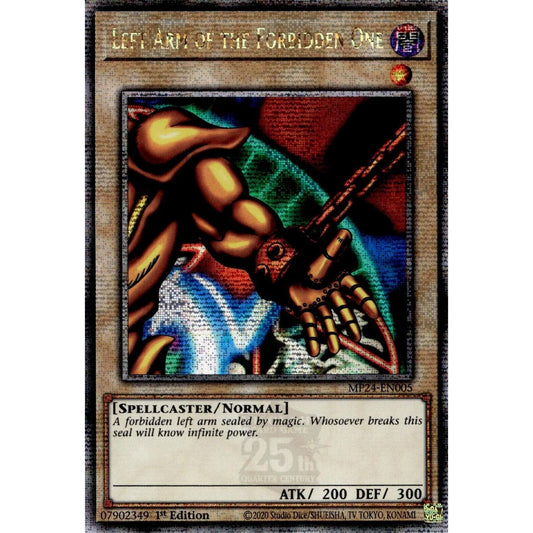 Image for Left Arm of the Forbidden One (Quarter Century Secret Rare) (MP24-EN005) - YuGiOh