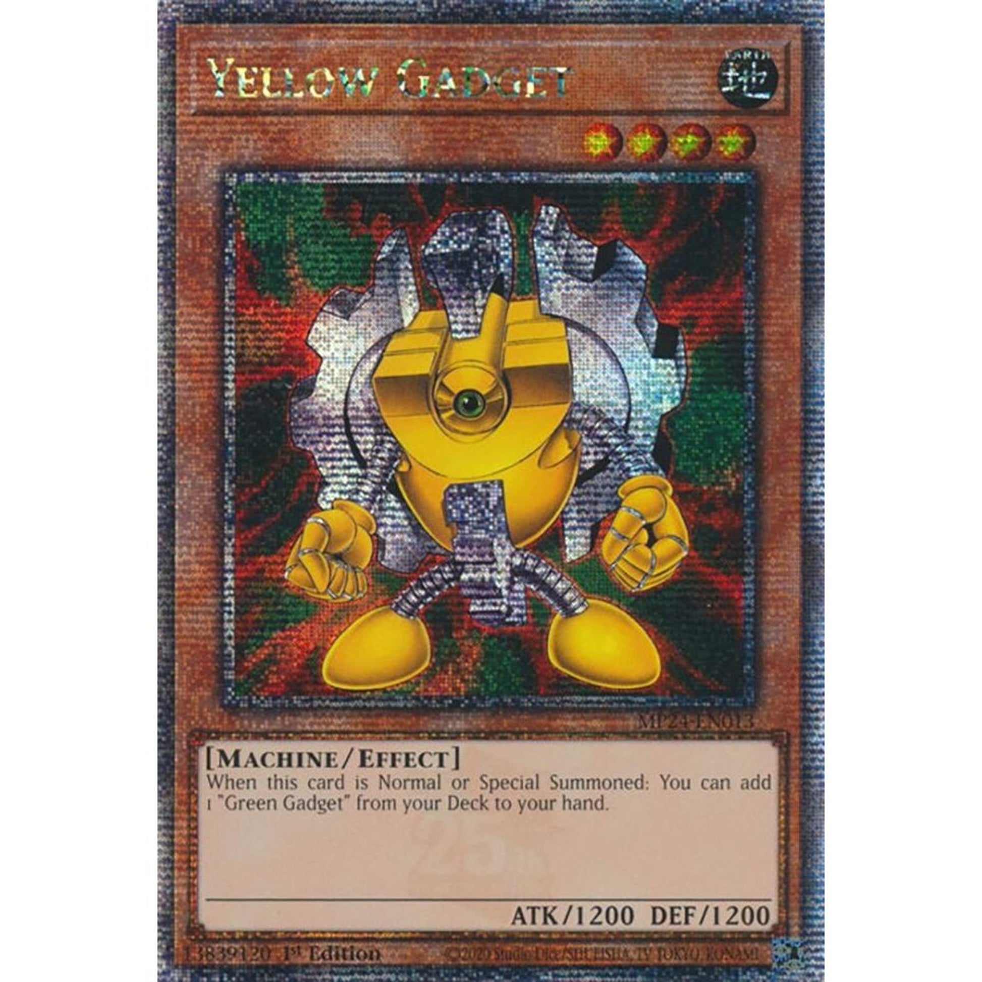 Image for Yellow Gadget (Quarter Century Secret Rare) (MP24-EN013) - YuGiOh