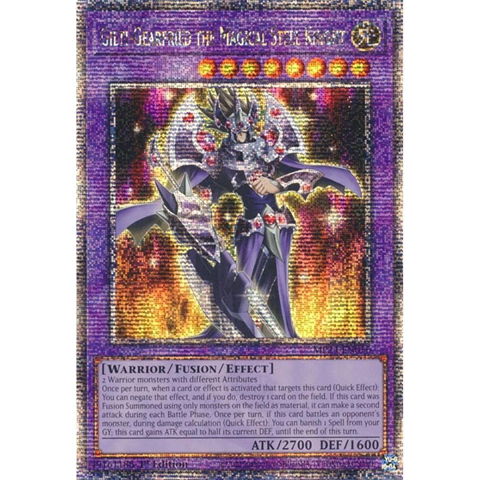 Image for Gilti-Gearfried the Magical Steel Knight (Quarter Century Secret Rare) (MP24-EN016) - YuGiOh