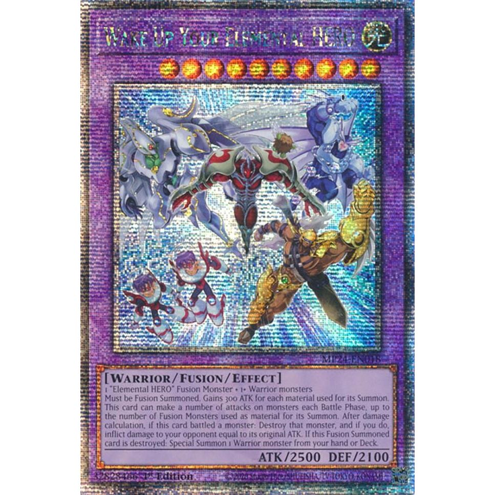Image for Wake Up Your Elemental HERO (Quarter Century Secret Rare) (MP24-EN018) - YuGiOh