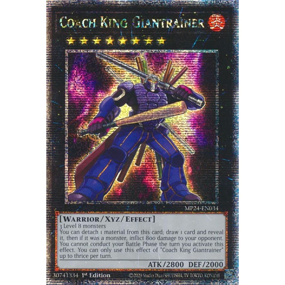 Image for Coach King Giantrainer (Quarter Century Secret Rare) (MP24-EN034) - YuGiOh