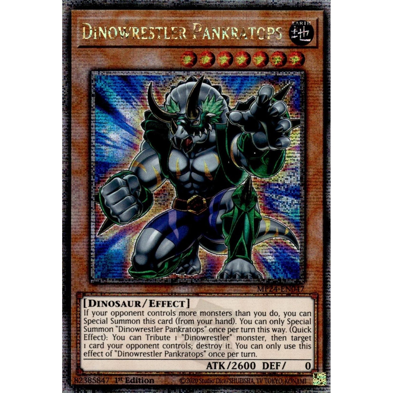 Image for Dinowrestler Pankratops (Quarter Century Secret Rare) (MP24-EN047) - YuGiOh