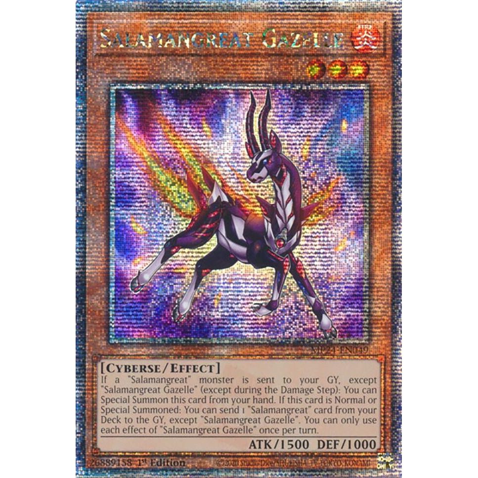Image for Salamangreat Gazelle (Quarter Century Secret Rare) (MP24-EN049) - YuGiOh