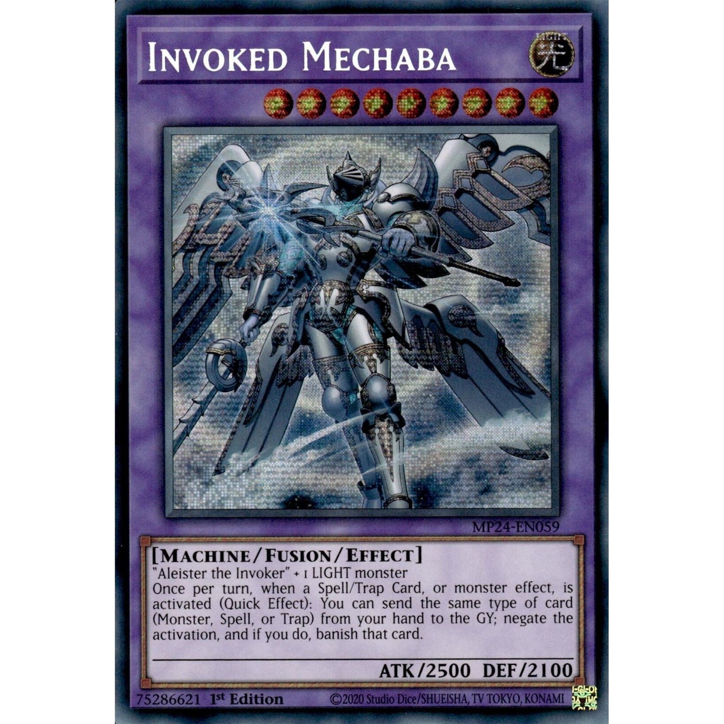 Image for Invoked Mechaba (Alternate Art) (MP24-EN059) - YuGiOh