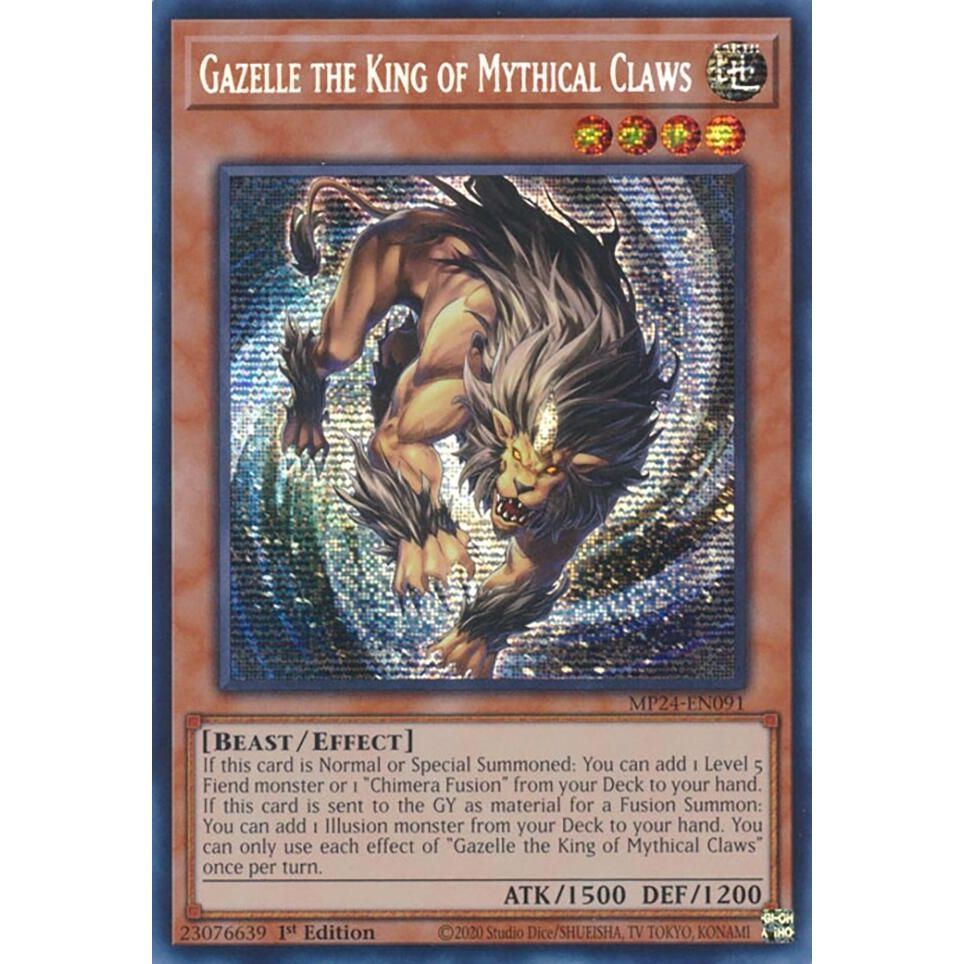 Image for Gazelle the King of Mythical Claws (MP24-EN091) - YuGiOh