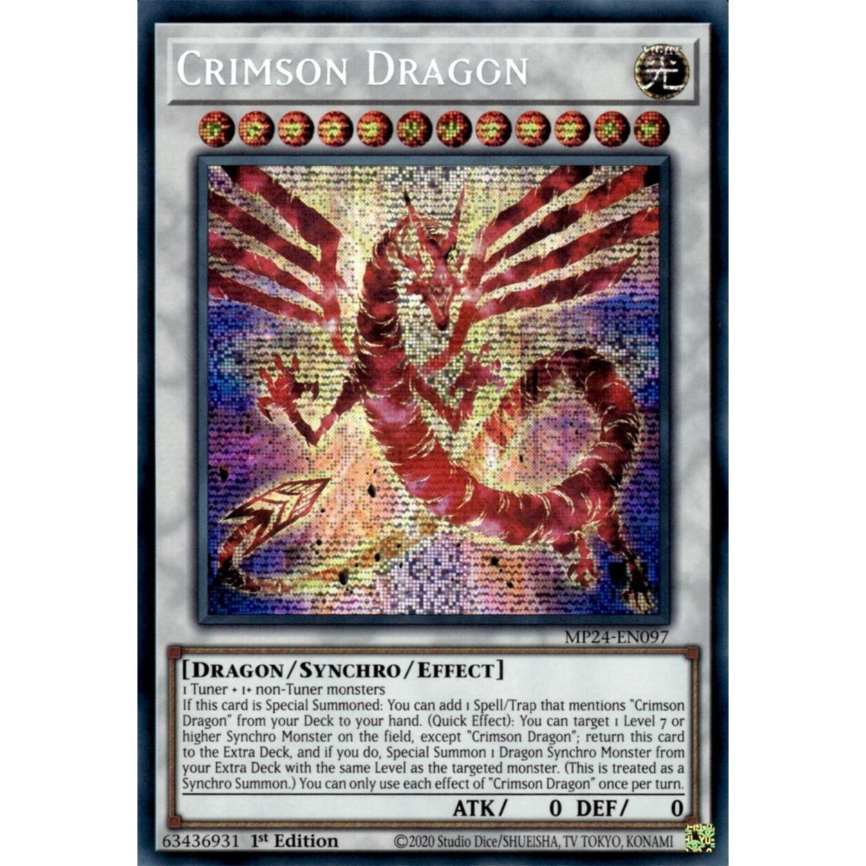 Image for Crimson Dragon (MP24-EN097) - YuGiOh