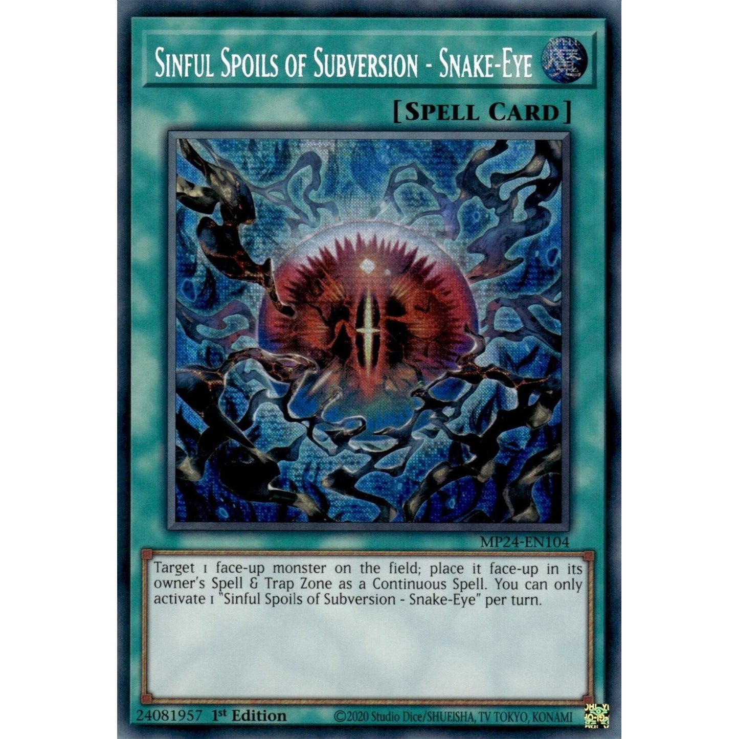 Image for Sinful Spoils of Subversion - Snake-Eye (MP24-EN104) - YuGiOh