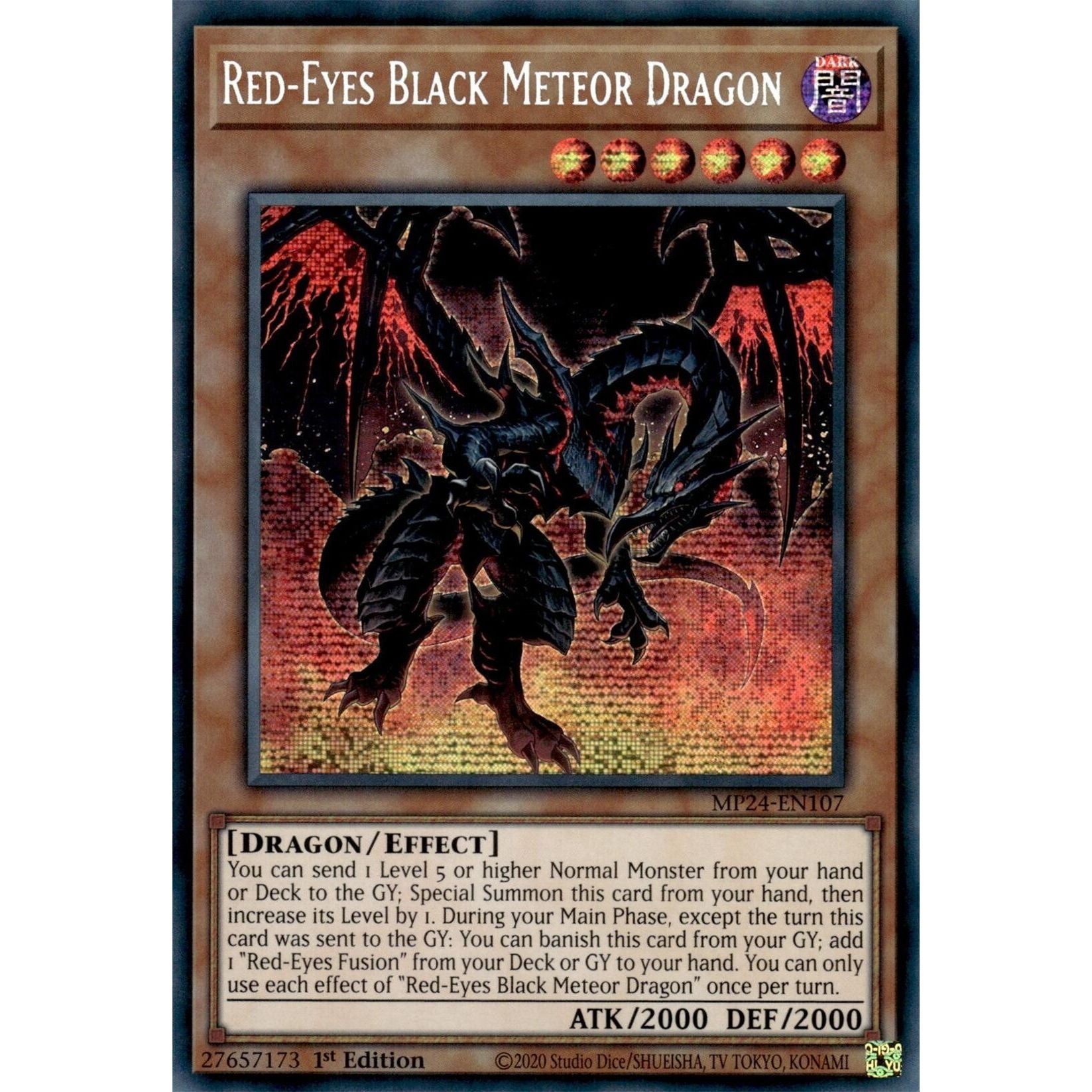 Image for Red-Eyes Black Meteor Dragon (MP24-EN107) - YuGiOh