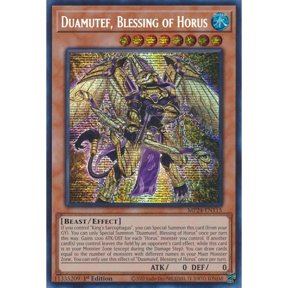 Image for Duamutef, Blessing of Horus (MP24-EN115) - YuGiOh