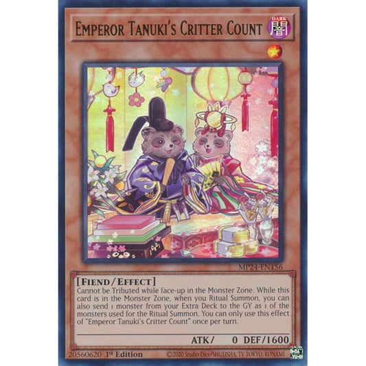 Image for Emperor Tanuki's Critter Count (MP24-EN156) - YuGiOh
