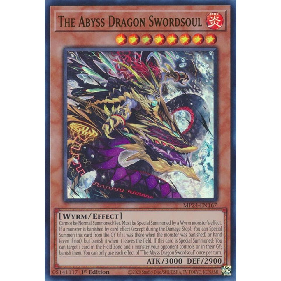 Image for The Abyss Dragon Swordsoul (MP24-EN167) - YuGiOh