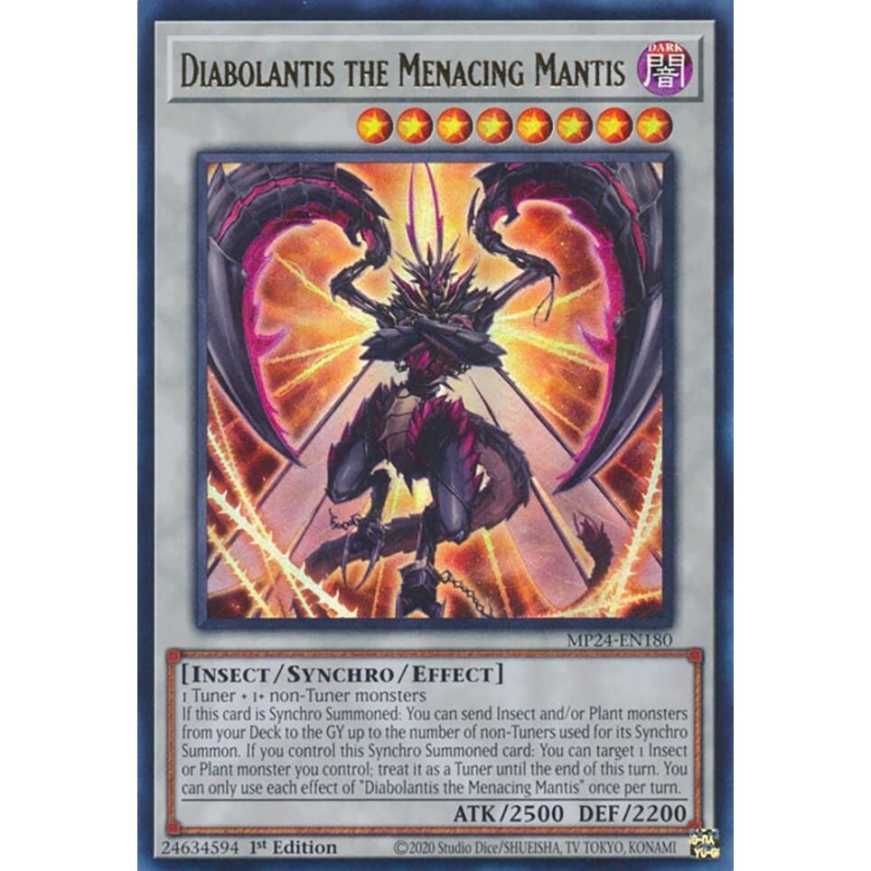 Image for Diabolantis the Menacing Mantis (MP24-EN180) - YuGiOh