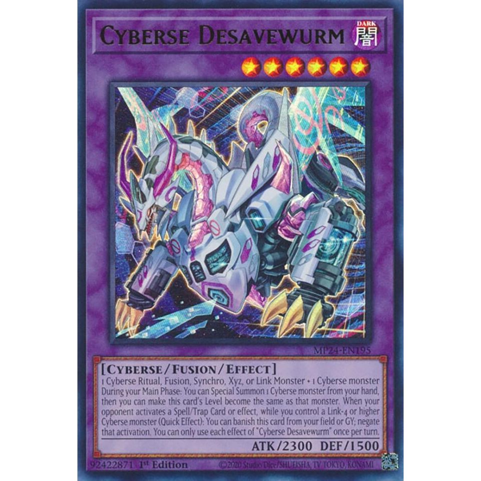 Image for Cyberse Desavewurm (MP24-EN195) - YuGiOh