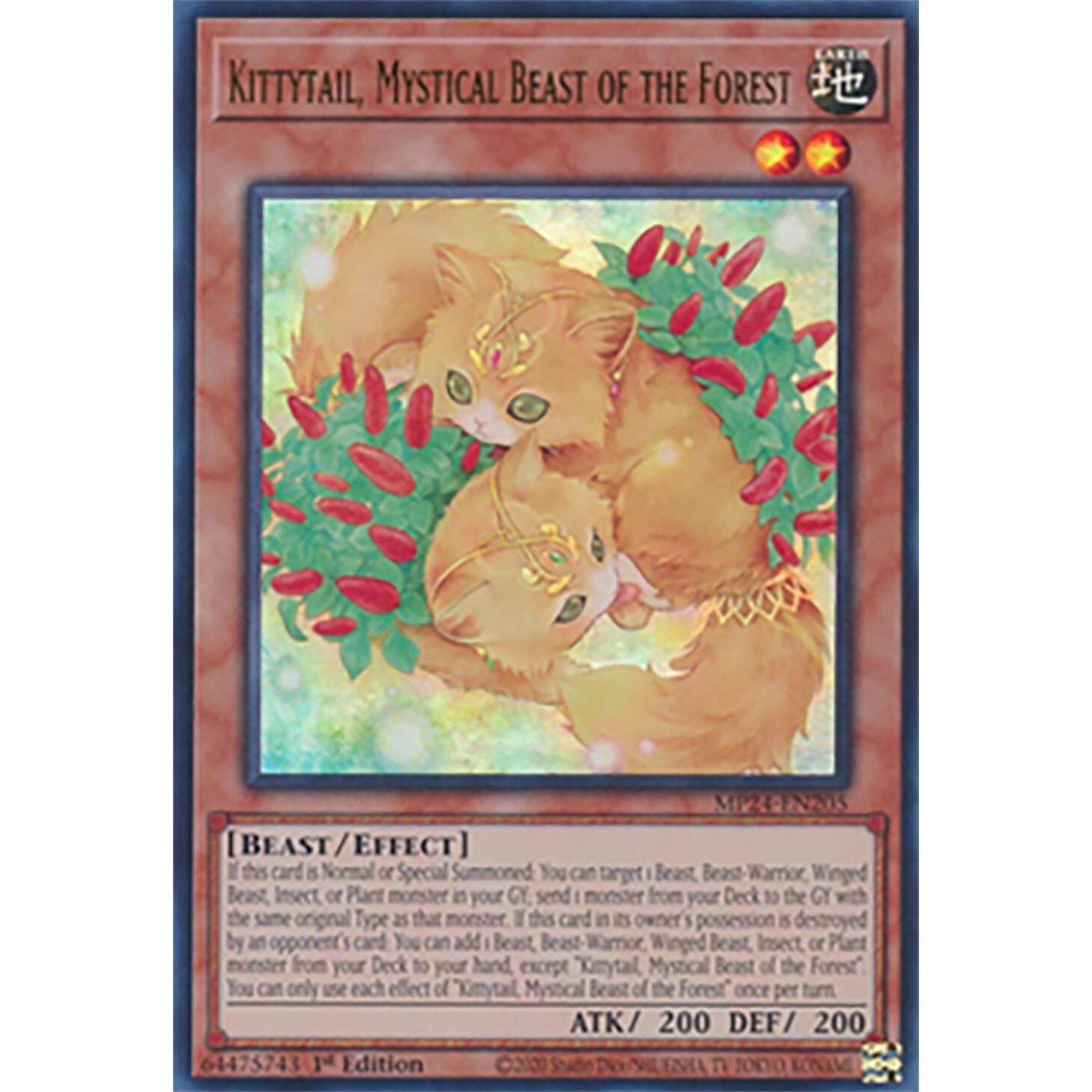 Image for Kittytail, Mystical Beast of the Forest (MP24-EN205) - YuGiOh
