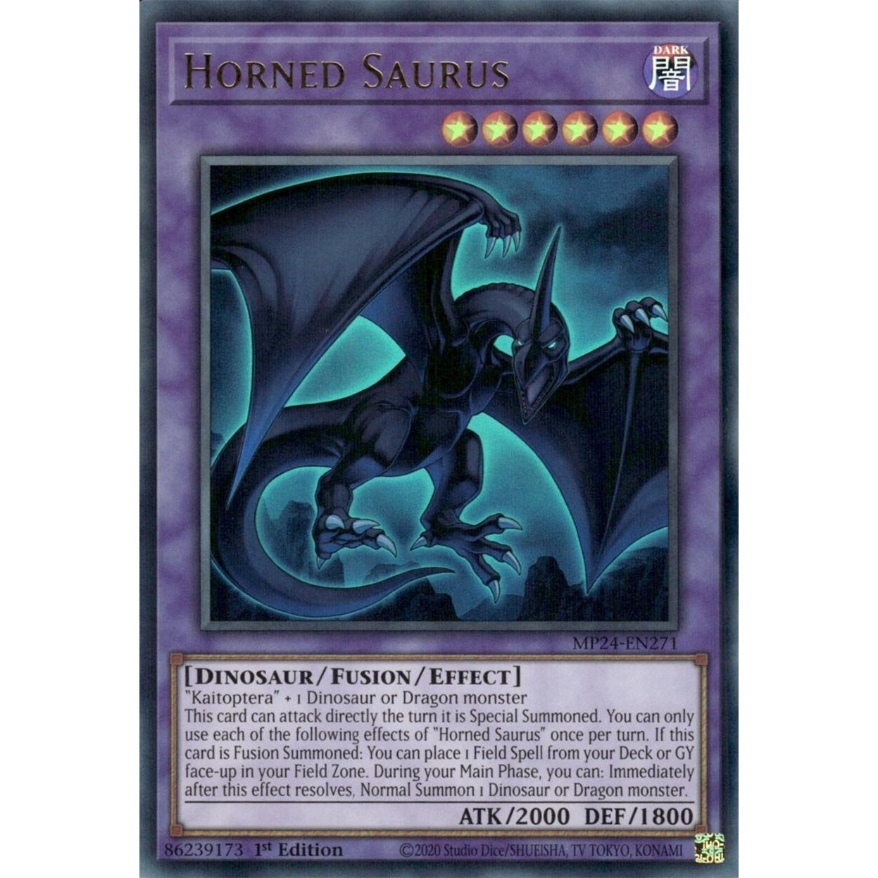 Image for Horned Saurus (MP24-EN271) - YuGiOh