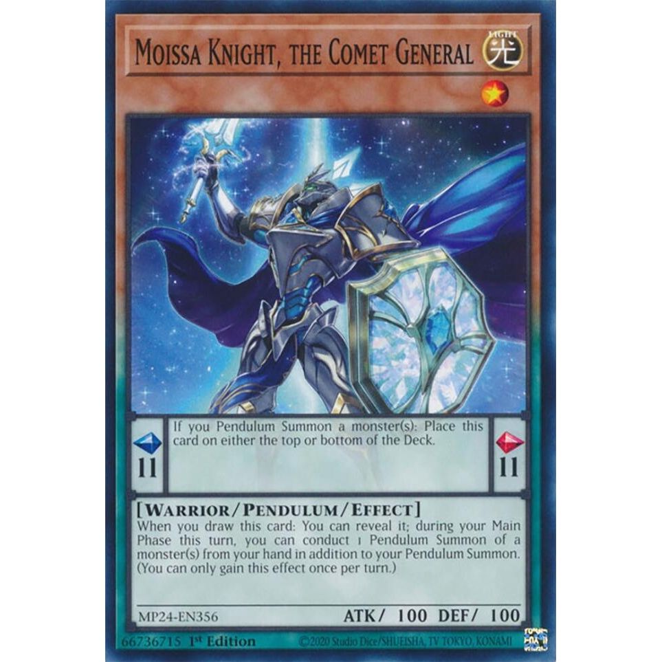 Image for Moissa Knight, the Comet General (MP24-EN356) - YuGiOh