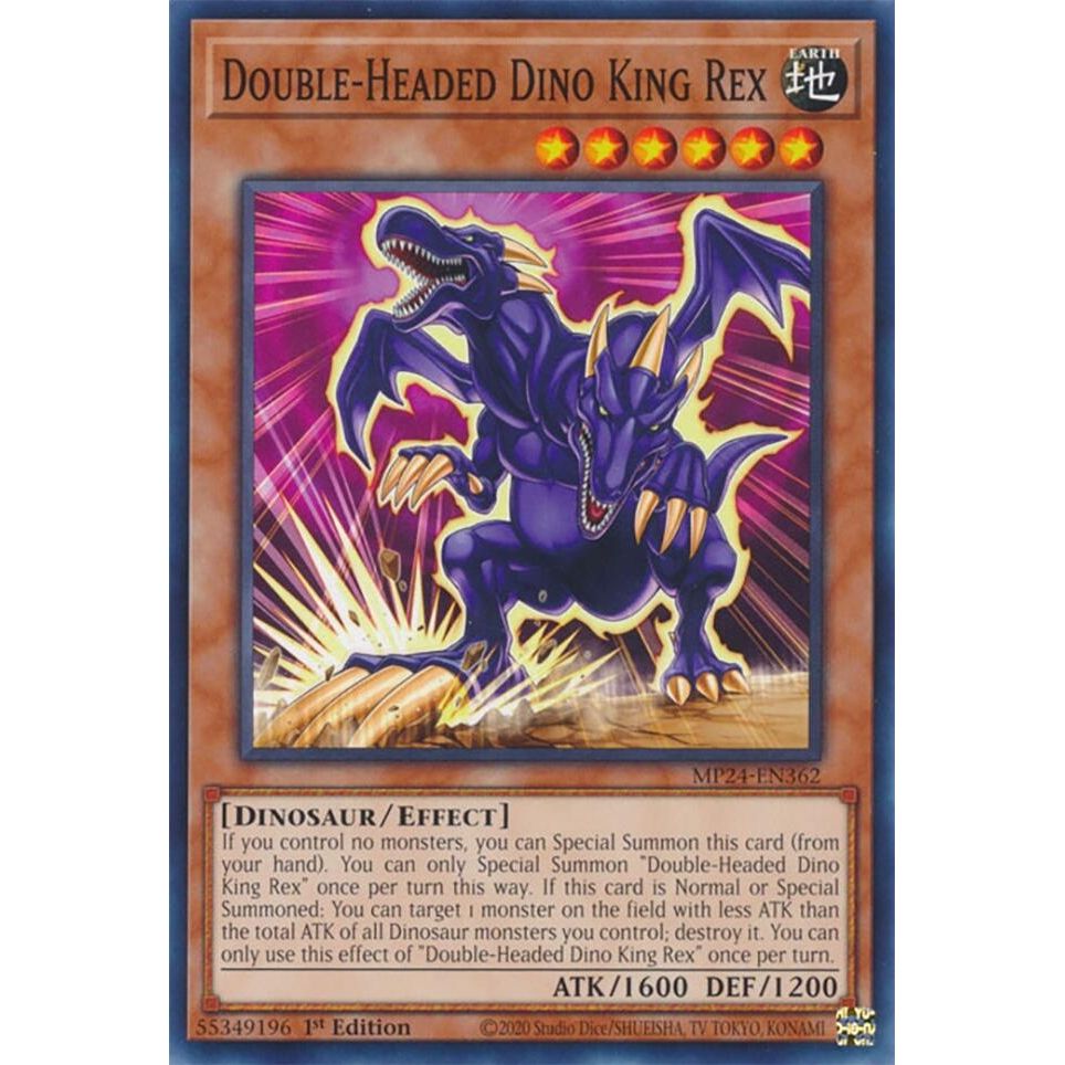Image for Double-Headed Dino King Rex (MP24-EN362) - YuGiOh