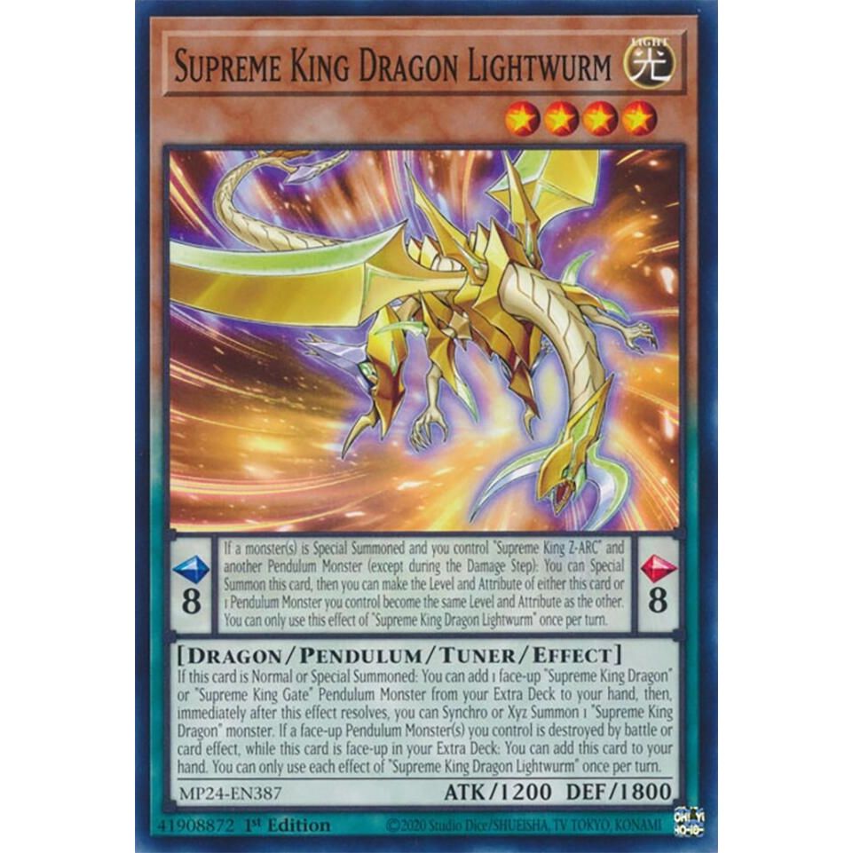 Image for Supreme King Dragon Lightwurm (MP24-EN387) - YuGiOh