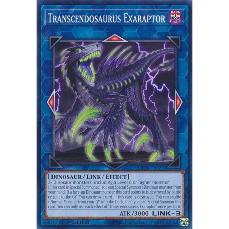 Image for Transcendosaurus Exaraptor (MP24-EN391) - YuGiOh