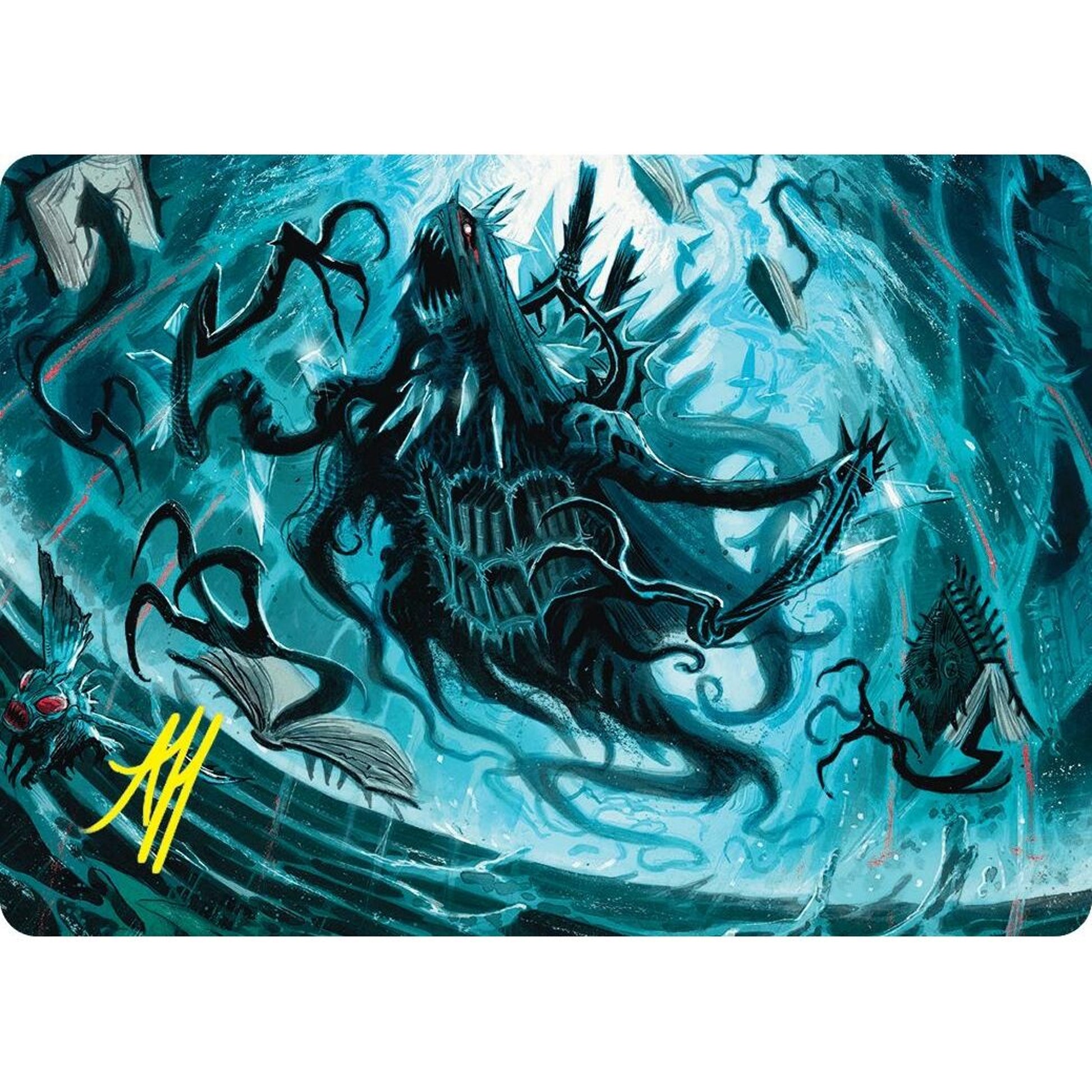 Image for Overlord of the Floodpits Art Card (Gold-Stamped Signature) (4) (ASDSK) - Magic: The Gathering