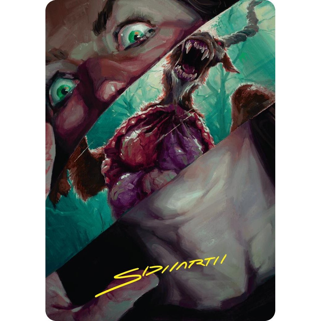Image for Hauntwoods Shrieker Art Card (Gold-Stamped Signature) (40) (ASDSK) - Magic: The Gathering