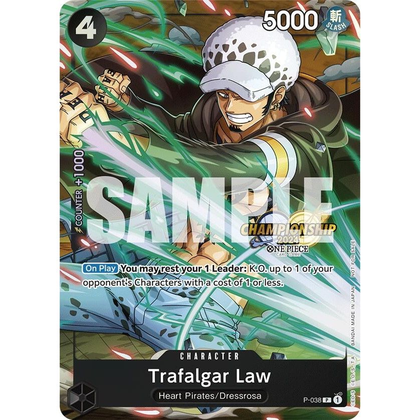 Image for Trafalgar Law - P-038 (CS 2024 Event Pack) (P-038) (OP-PR) - One Piece Card Game