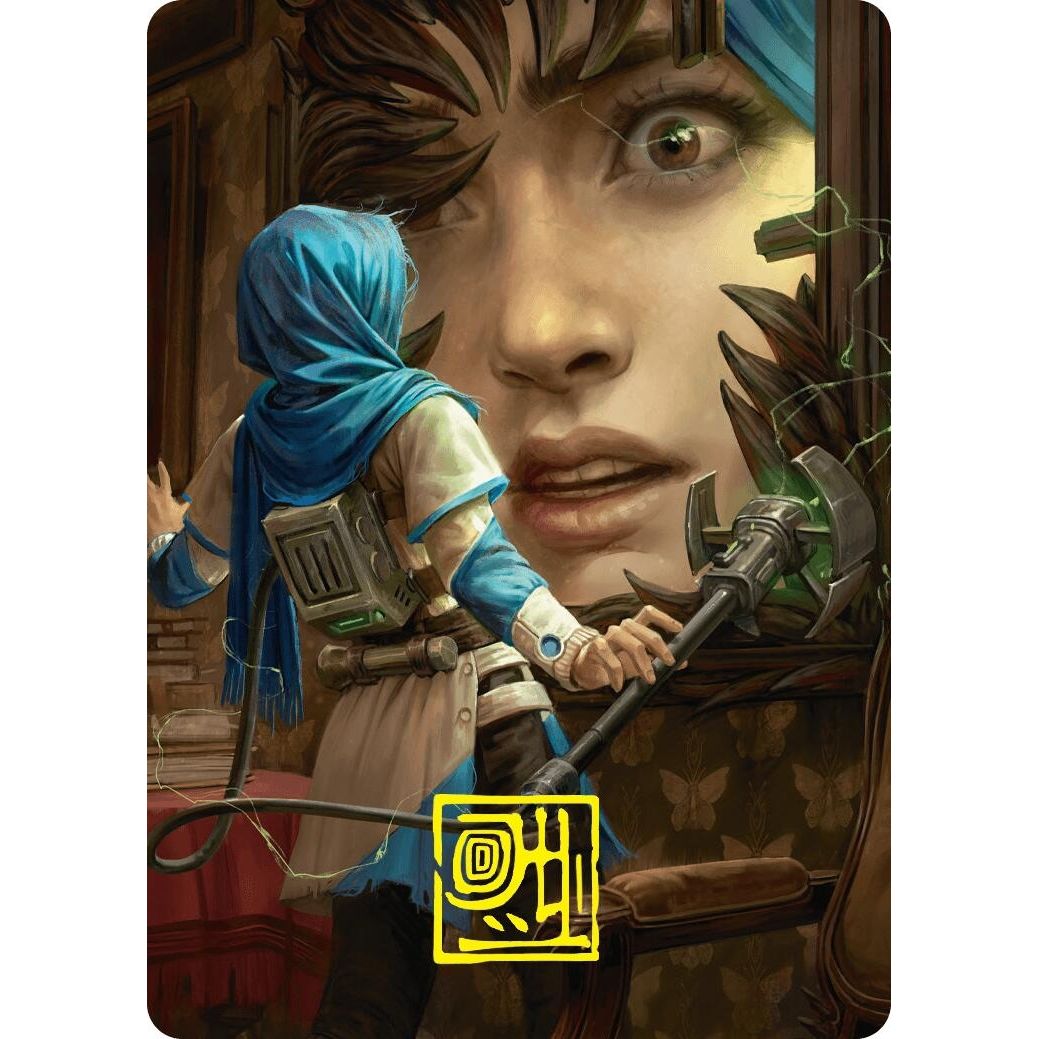 Image for Reality Is Mine to Control Art Card (Gold-Stamped Signature) (51) (ASDSK) - Magic: The Gathering