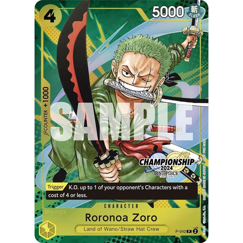 Image for Roronoa Zoro (CS 2024 Event Pack Finalist) (P-042) (OP-PR) - One Piece Card Game