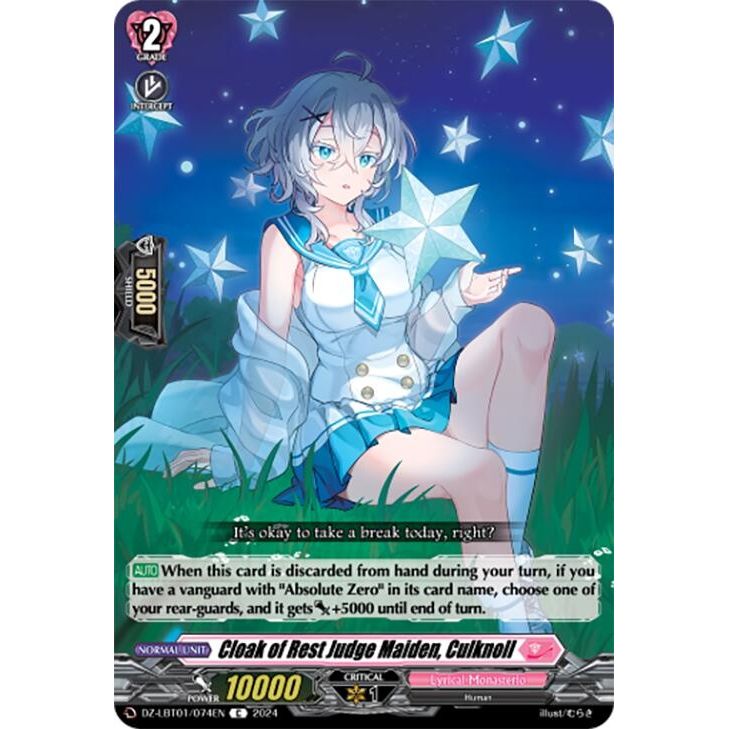 Image for Cloak of Rest Judge Maiden, Culknoll (DZ-LBT01/074EN) (DZ-LBT01) - Cardfight Vanguard