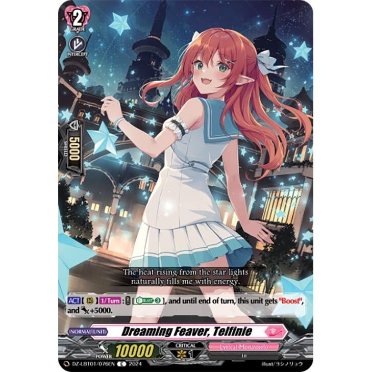 Image for Dreaming Feaver, Telfinie (DZ-LBT01/076EN) (DZ-LBT01) - Cardfight Vanguard